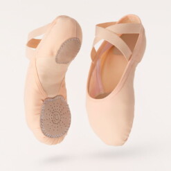 Demi-pointe toile élastique bi-semelle - DIVA - Dansez-vous